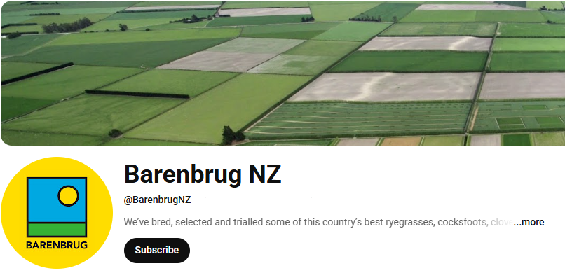 Barenbrug NZ Youtube Account